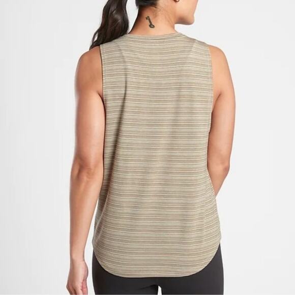 Athleta Cloudlight Striped Soft Muscle Tank Top Large NWT - Picture 7 of 13